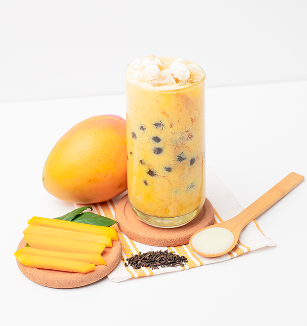 Mango Sticky Rice Milk Tea